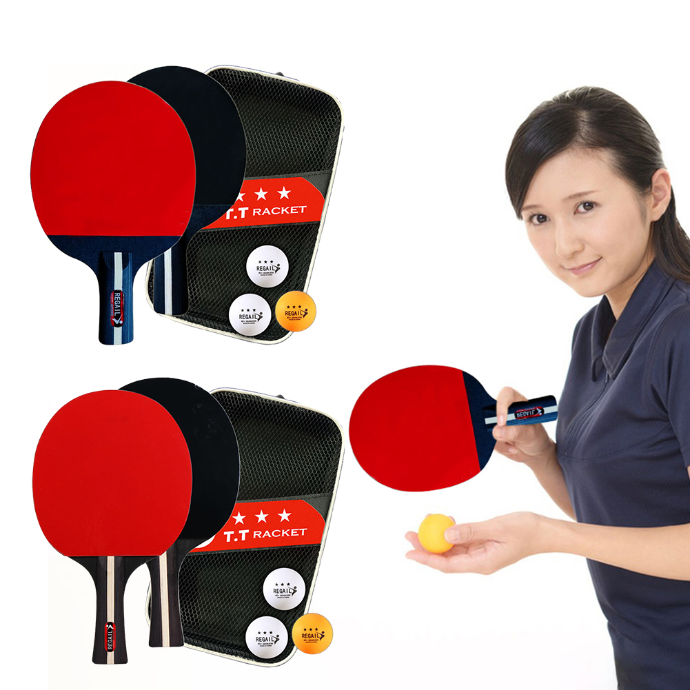 Table Tennis Racket 2 Rackets  - Table Tennis Tournament review and price