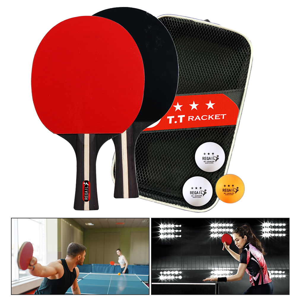 Table Tennis Racket 2 Rackets  - Table Tennis Tournament review and price