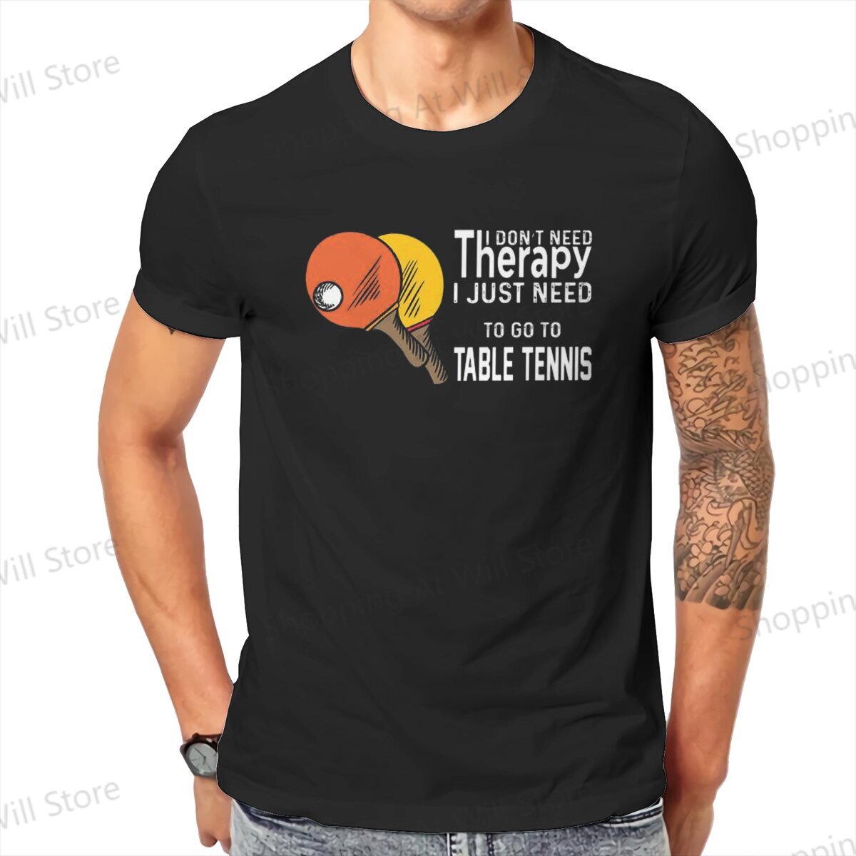 Tops 100% Cotton Leisure Sport - Table Tennis Outfit review and price