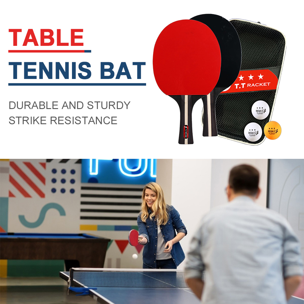 Table Tennis Racket 2 Rackets  - Table Tennis Tournament review and price